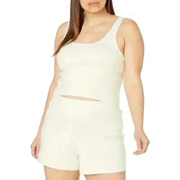 The Drop Tops - NWT The Drop Women's Angelica Cropped Supersoft Scoop-Neck Tank Sz 2X